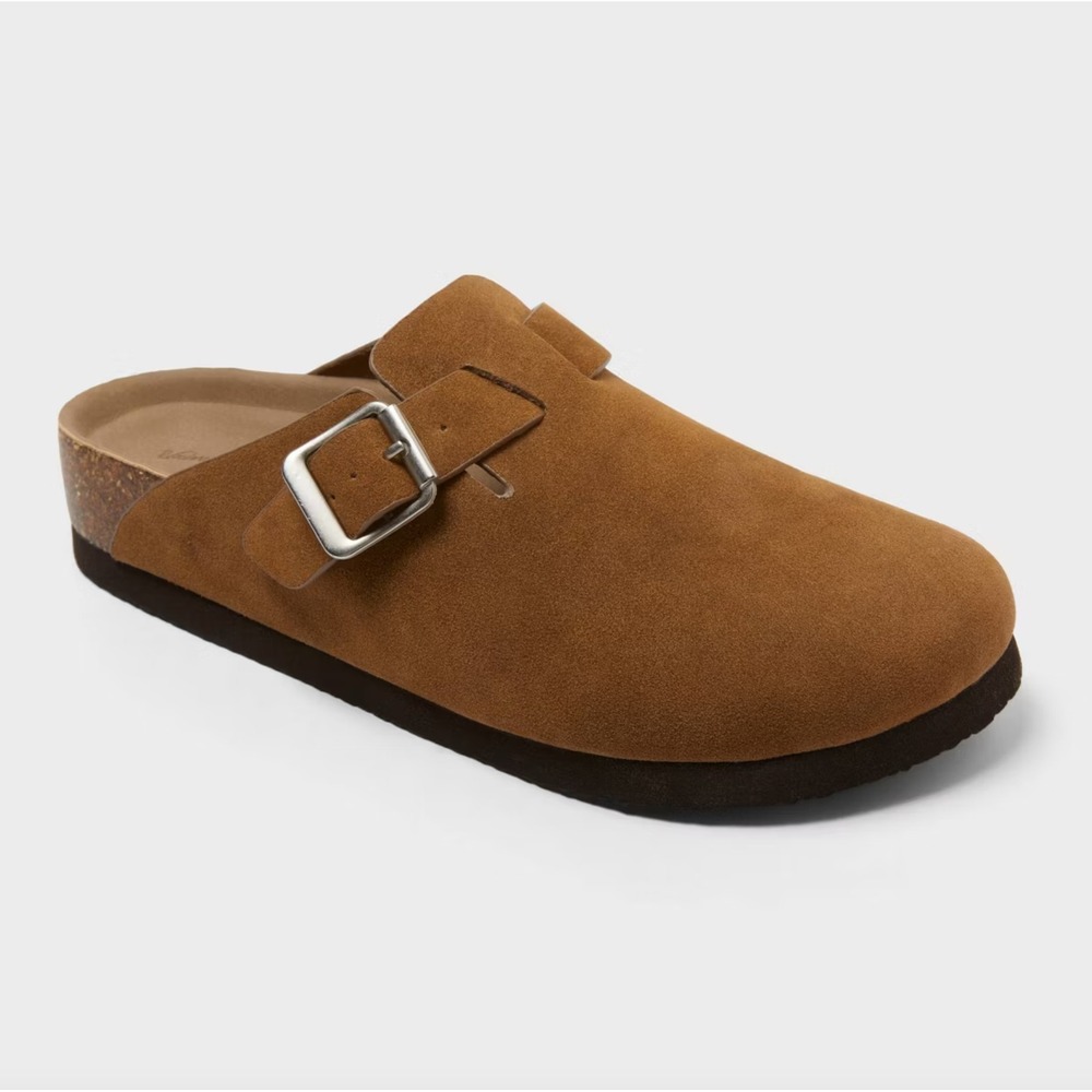 Cognac Clog Mule Flats Universal Thread Betsy Women's Size 8 Slip On NWT